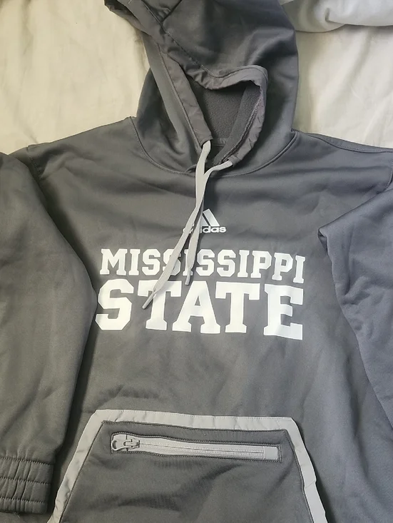 Mississippi State adidas Gray Cozy Pullover - Picture 1 of 3